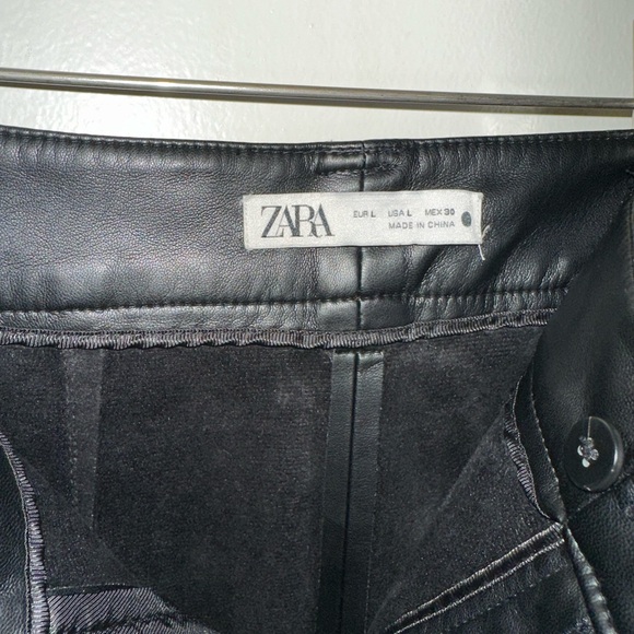 Zara Faux Leather Trouser - Picture 8 of 9